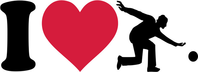 I Love Bowling Player