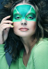 woman with creative make-up