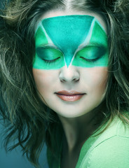 woman with creative make-up