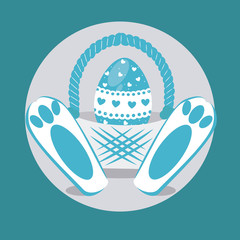 Happy easter design, vector illustration.