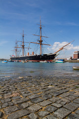 old ship at Portsmouth harbour