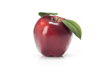 red apple fruit  isolated on white background
