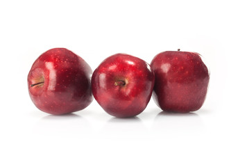 red apple fruit  isolated on white background