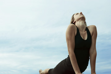 Woman Doing Yoga © seanhagwell