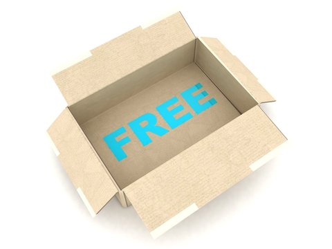 3D free shipping cardboard