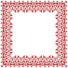 Abstract simmetric square frame