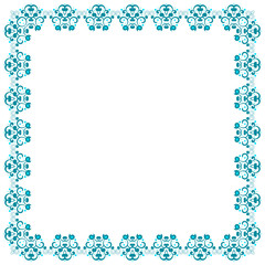 Abstract simmetric square frame