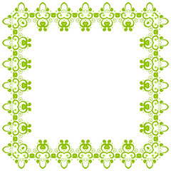 Abstract simmetric square frame