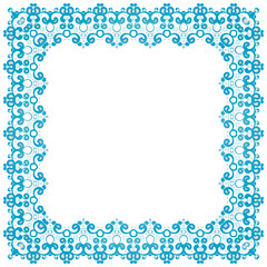 Abstract simmetric square frame