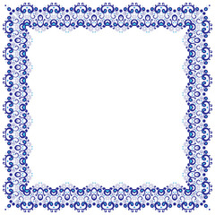 Abstract simmetric square frame