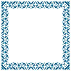 Abstract simmetric square frame