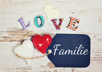 lovely greeting card - family