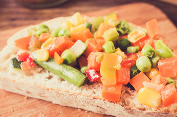 Vegetables sandwich
