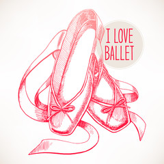 pink pointe shoes