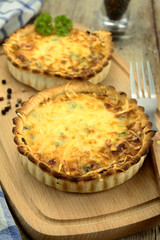 quiches au poireaux