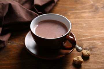 Sweet cocoa in a cup