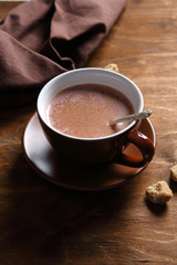 Delicious cocoa in a cup
