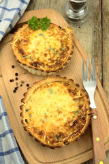 quiches au poireaux