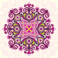 Flower Mandala. Abstract element for design