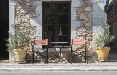 Fototapeta na wymiar Greek restaurant