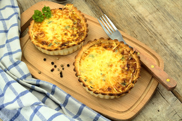 quiches au poireaux