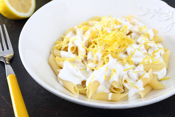 pasta penne al limone