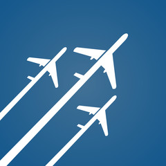 Airplane vector illustration.