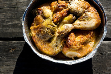 Grilled chicken for picnic table