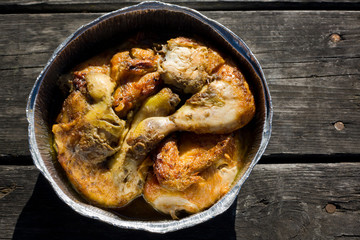 Grilled chicken for picnic table