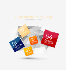 Vector fresh business abstract infographic