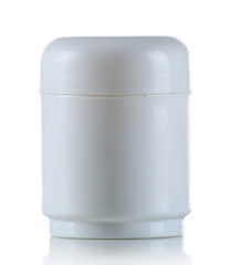 Cosmetic can isolated on white