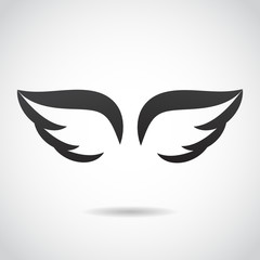 Wing vector icon.