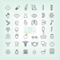 40 Medical & Health line icon