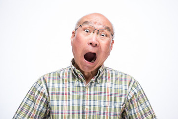 シニアの変顔
