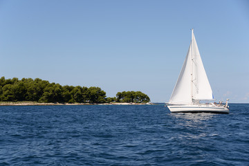 Obraz premium Boot bei Rovinj