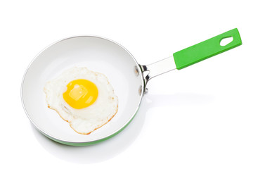 Fried egg in a frying pan