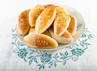 Russian and Ukrainian homemade pattys .