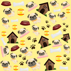 pug puppy background