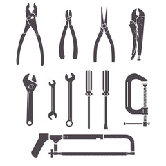 Tools icons, vector illustration set collection