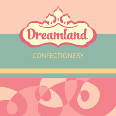 Vector logo and design elements for the confectionery.