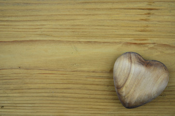 Fototapeta na wymiar Drewniane serce