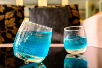 Blue cocktail