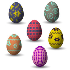 collection of easter eggs
