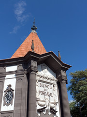 Turm der Banco de Portugal im Zentrum von Funchal, Madeira