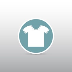 white T-shirt icon in  the circle