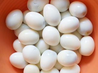 Boiled eggs background