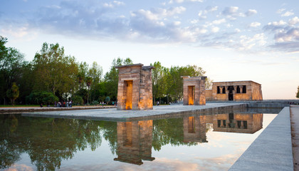 Obraz premium The Temple of Debod in Madrid