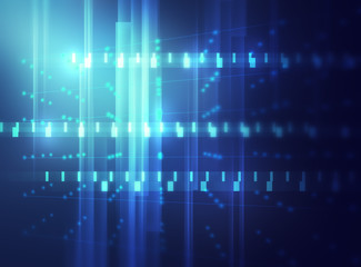 blue geometric  shape abstract technology background