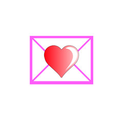 vector heart mail