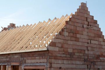 Fototapeta premium maison en construction